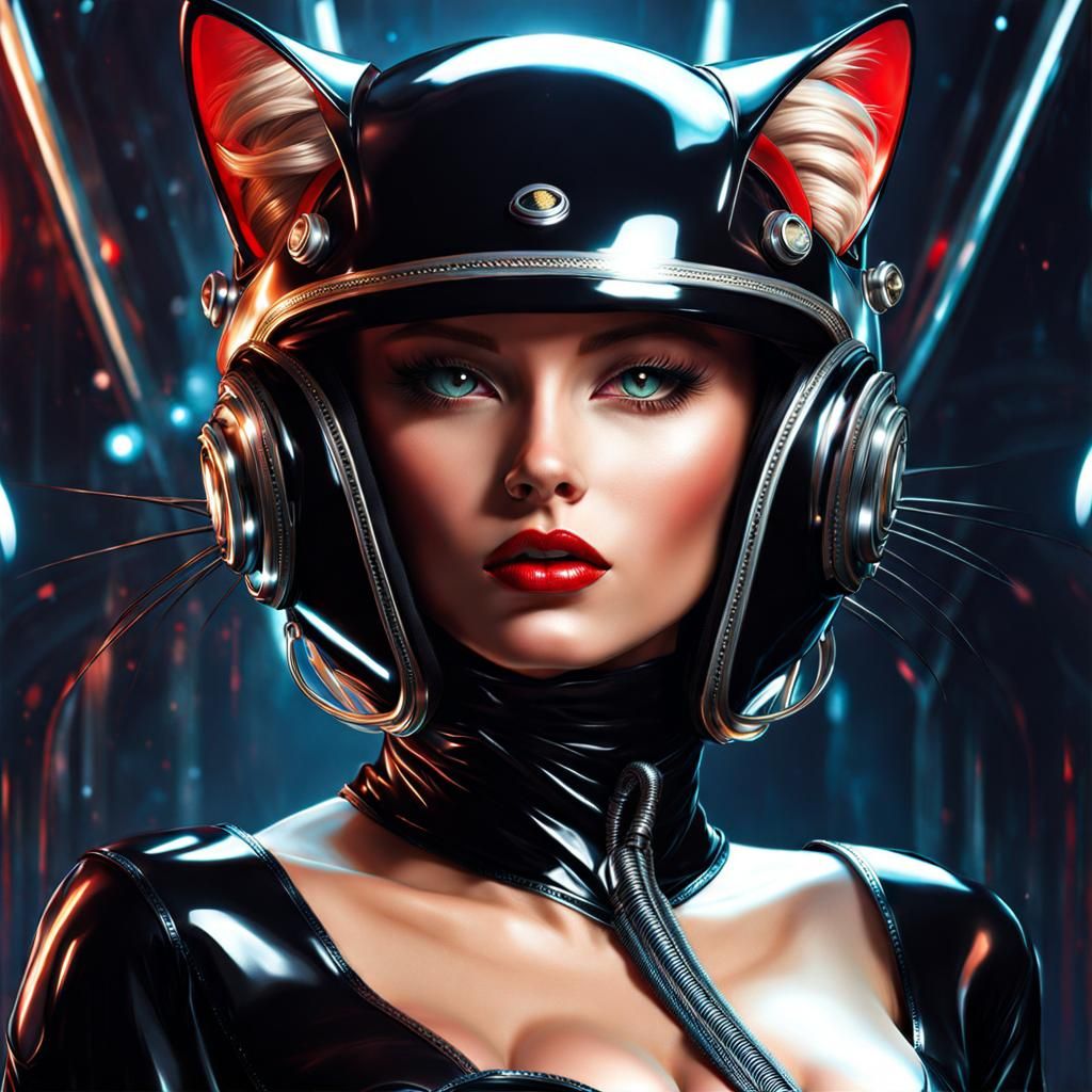 Cat Girl AI Generated Artwork NightCafe Creator cat-girl-ai-generated-artwork-nightcafe-creator