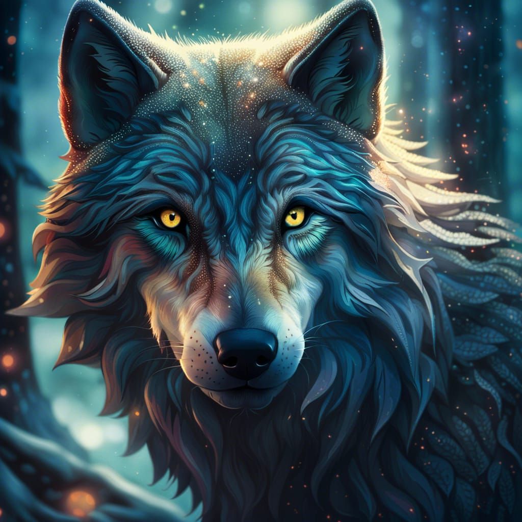 Wolf - AI Generated Artwork - NightCafe Creator