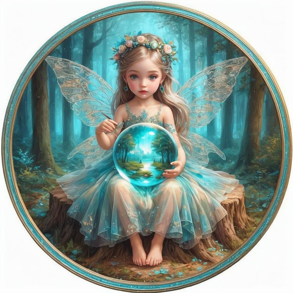 She has the whole world in her hands.