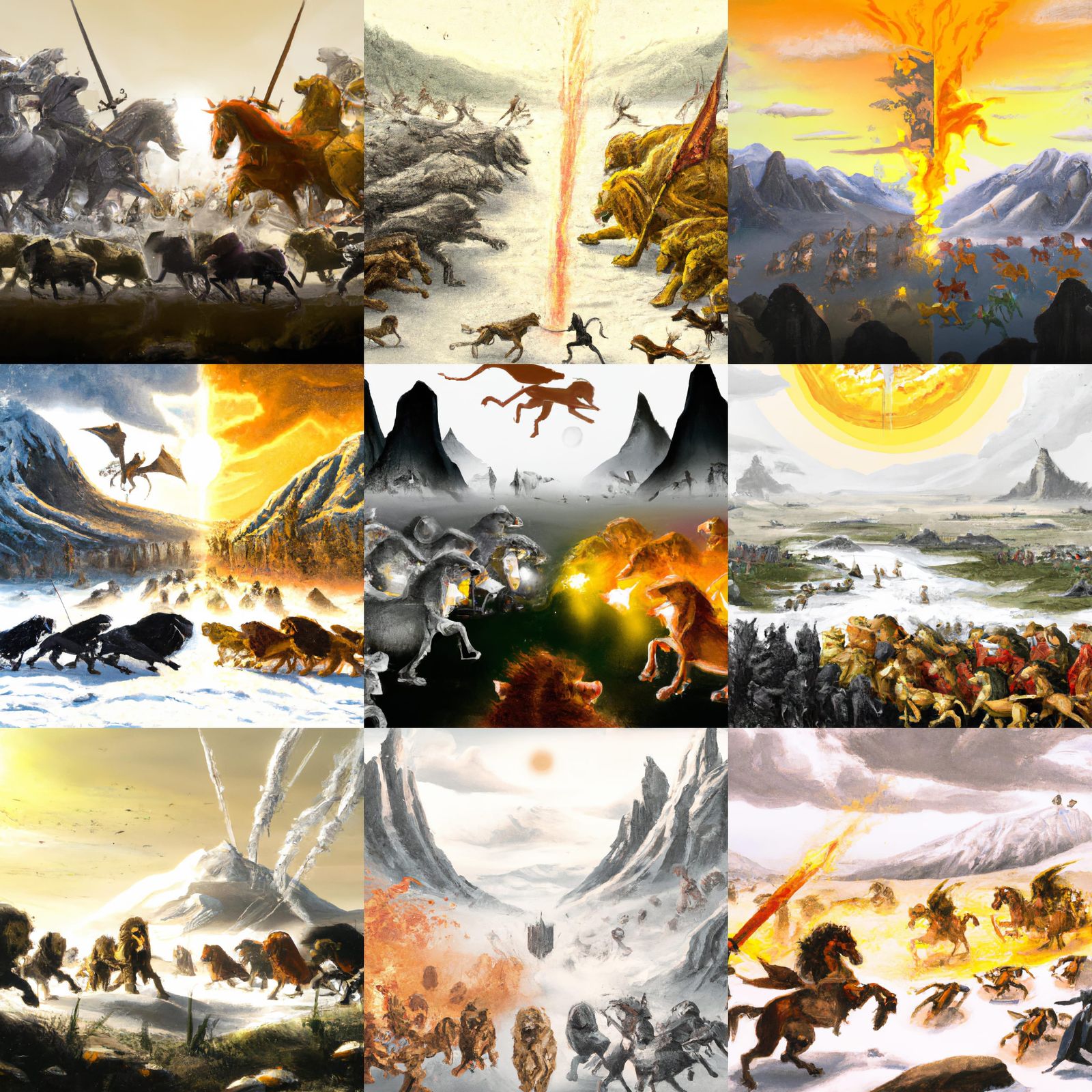 A massive battle between aslan s army the chronicles of narnia and