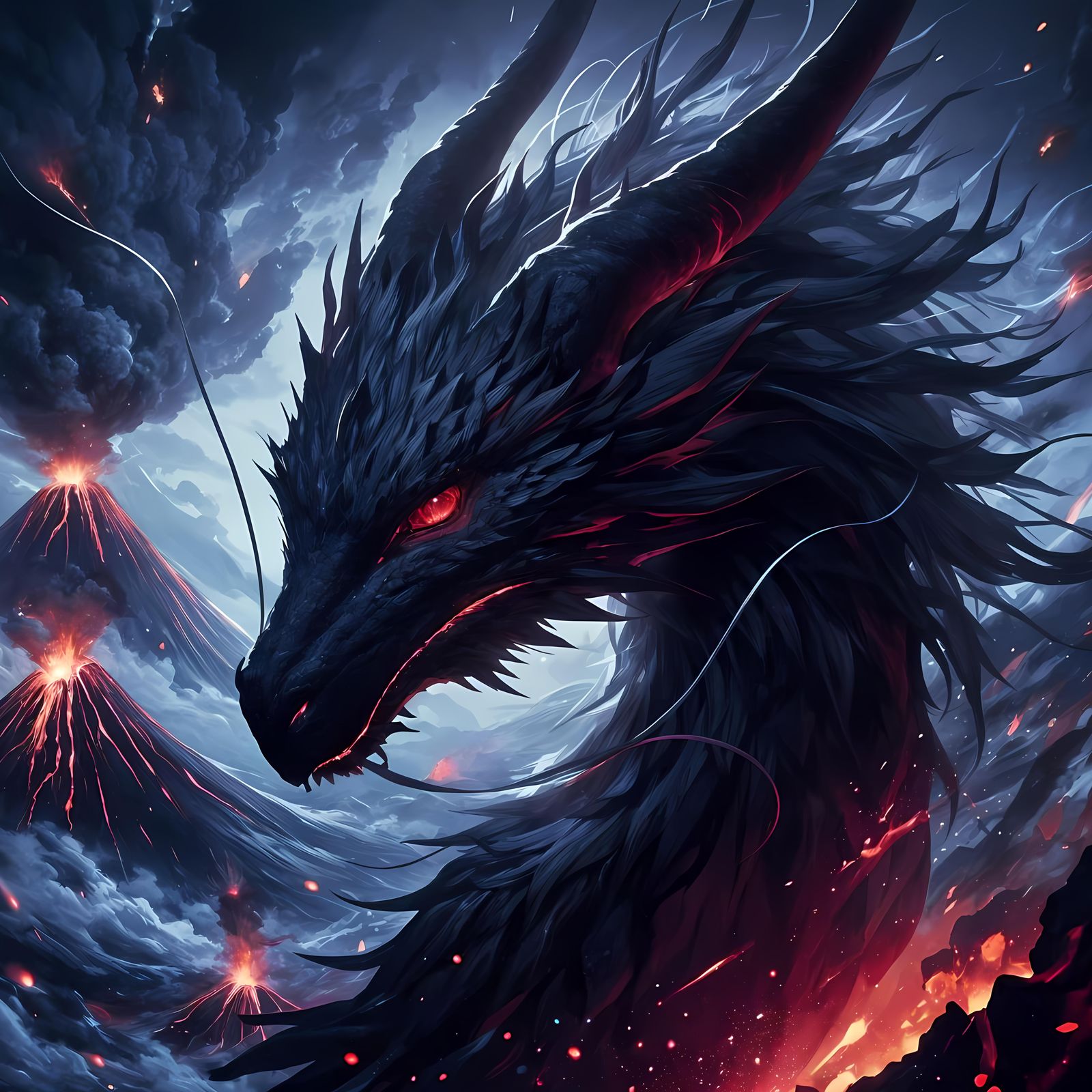 Black Volcano Dragon
