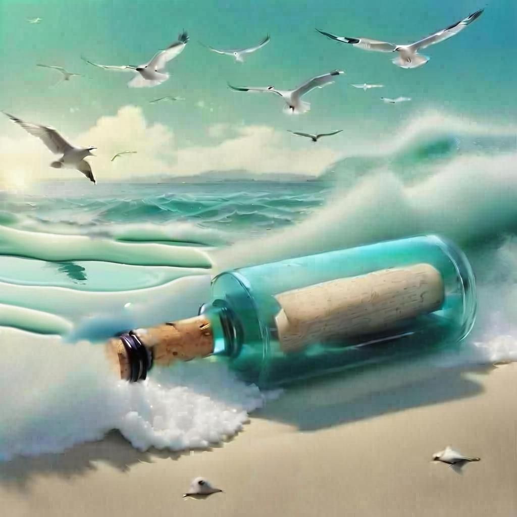 I found a message in a bottle, guess what it says  by @James