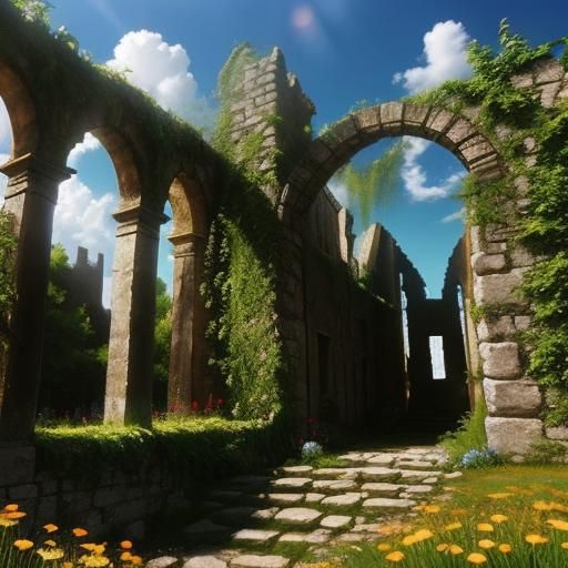 Ruins of a medieval castle
