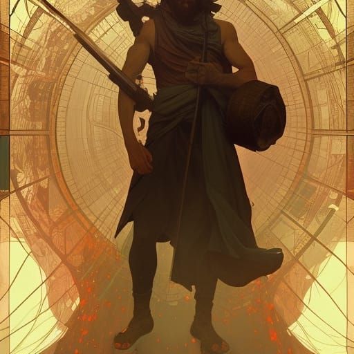 Psychic in Battle of Wits, Art Nouveau Style