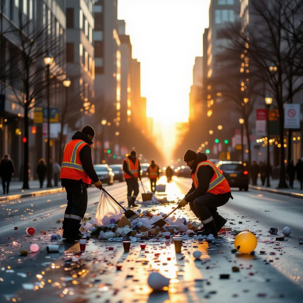 A Fresh Start - After Cleaning Up the New Year Party's Mess  by @dinsat