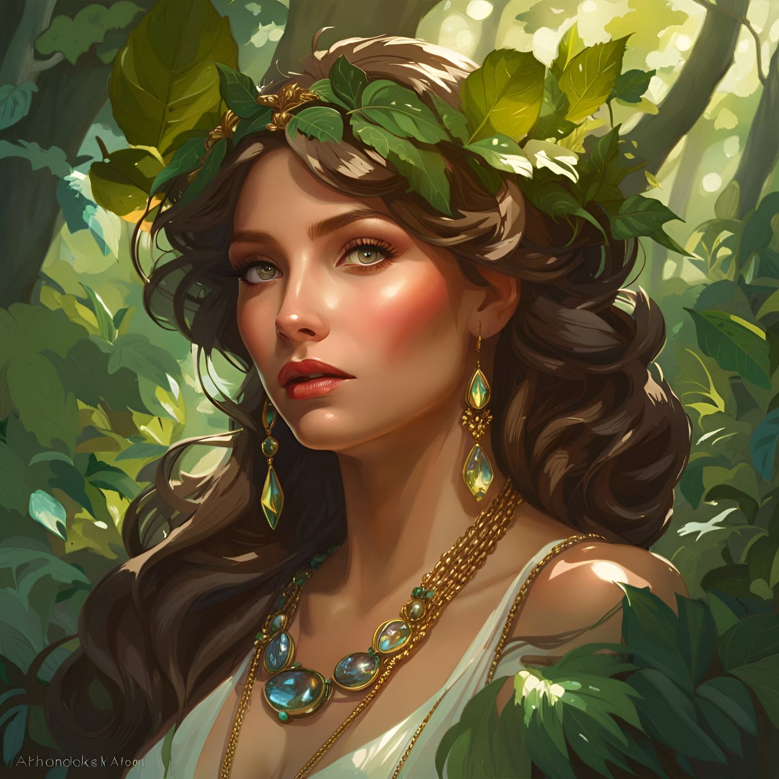 lady of the woods - AI Generated Artwork - NightCafe Creator