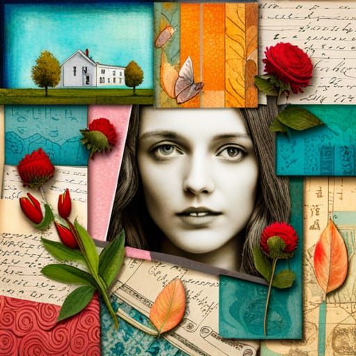 Collage Kit 6 AI Generated Artwork NightCafe Creator