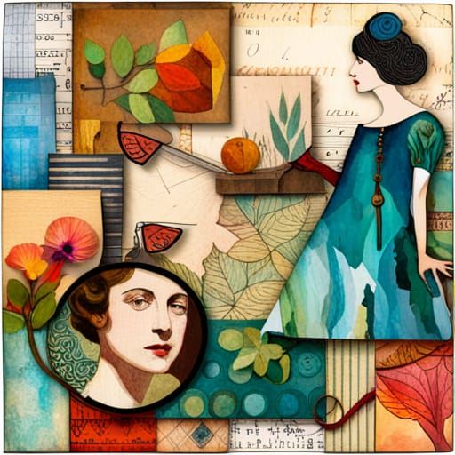 Collage Kit 7 AI Generated Artwork NightCafe Creator