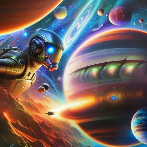 galactic adventure ultra detailed ultra quality eye, golden ratio