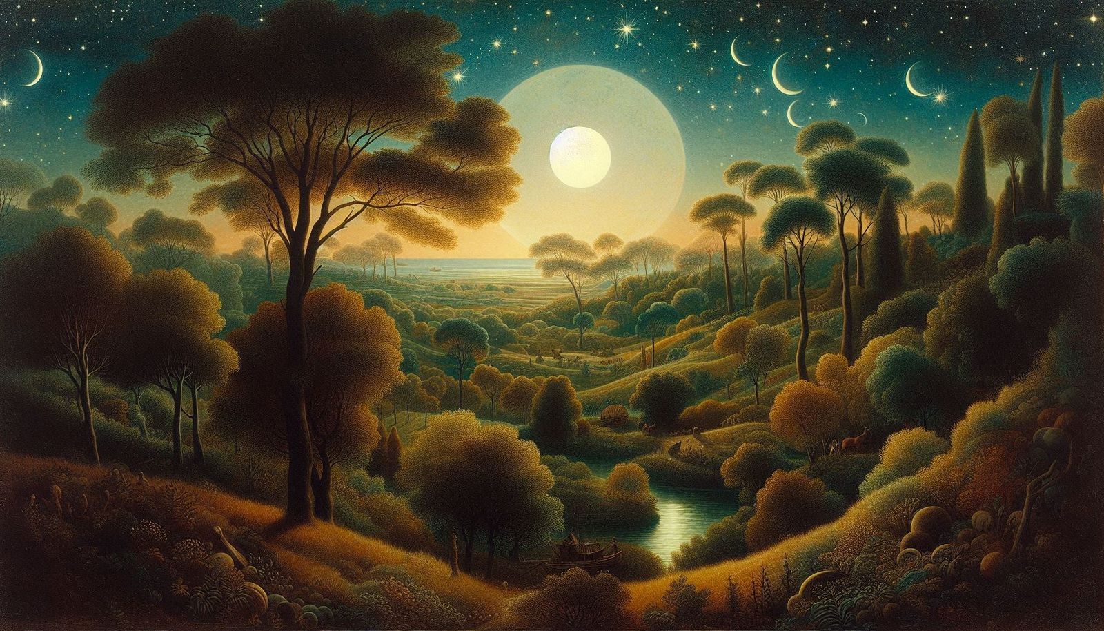 Rousseau night landscape 8