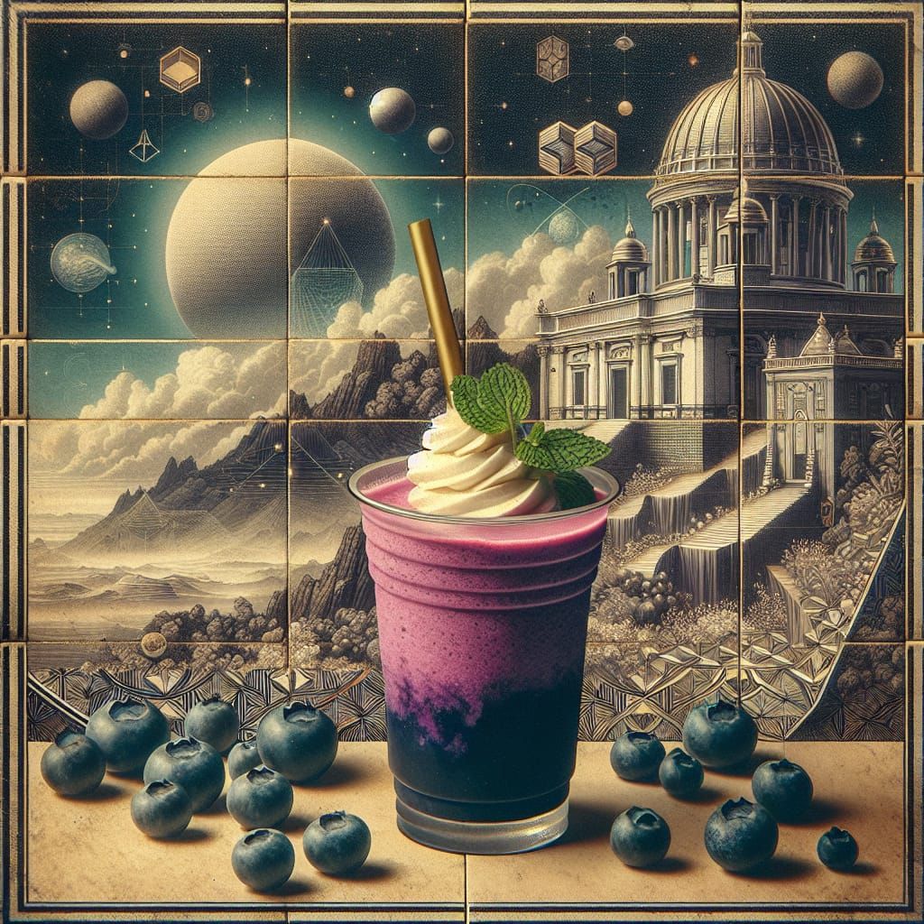blueberry smoothie 🫐   by @doomflower