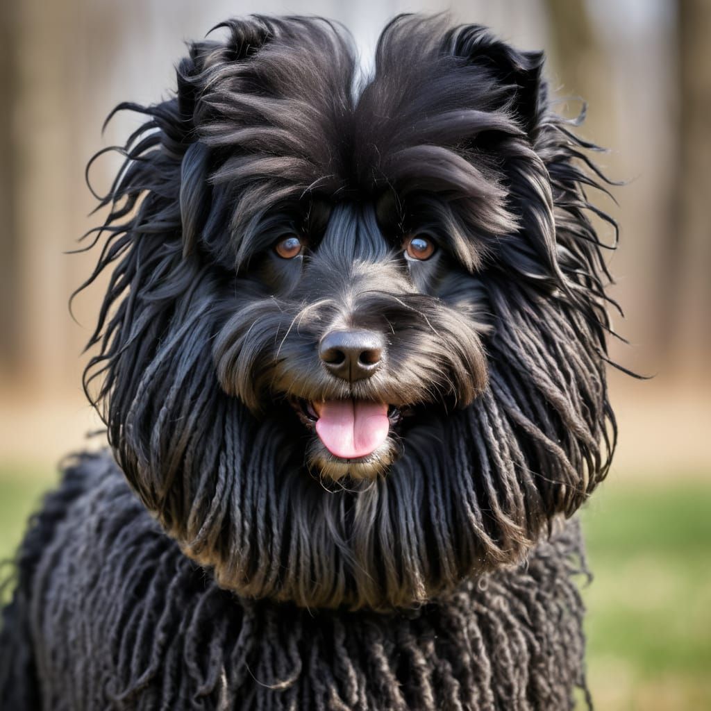 Black Hungarian Puli