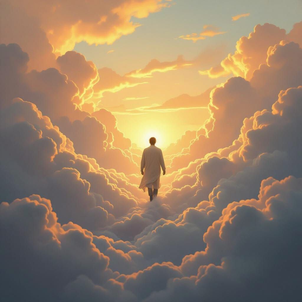 Stepping out of clouds 