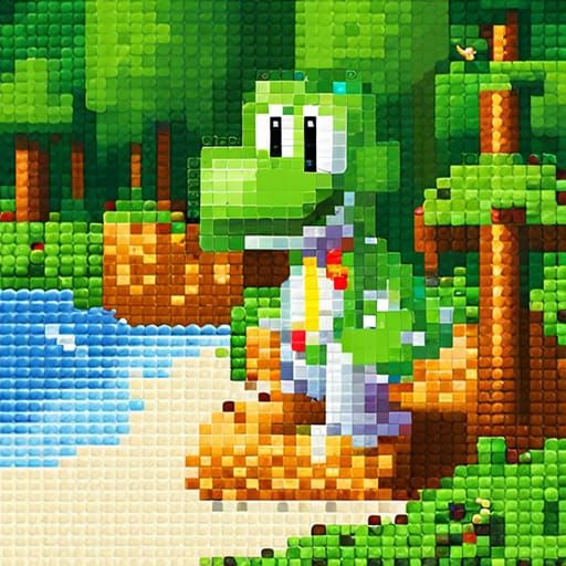 Pixel Yoshi 3