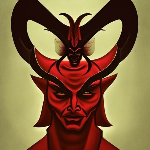 Picture of the devil Satan - AI Generated Artwork - NightCafe Creator