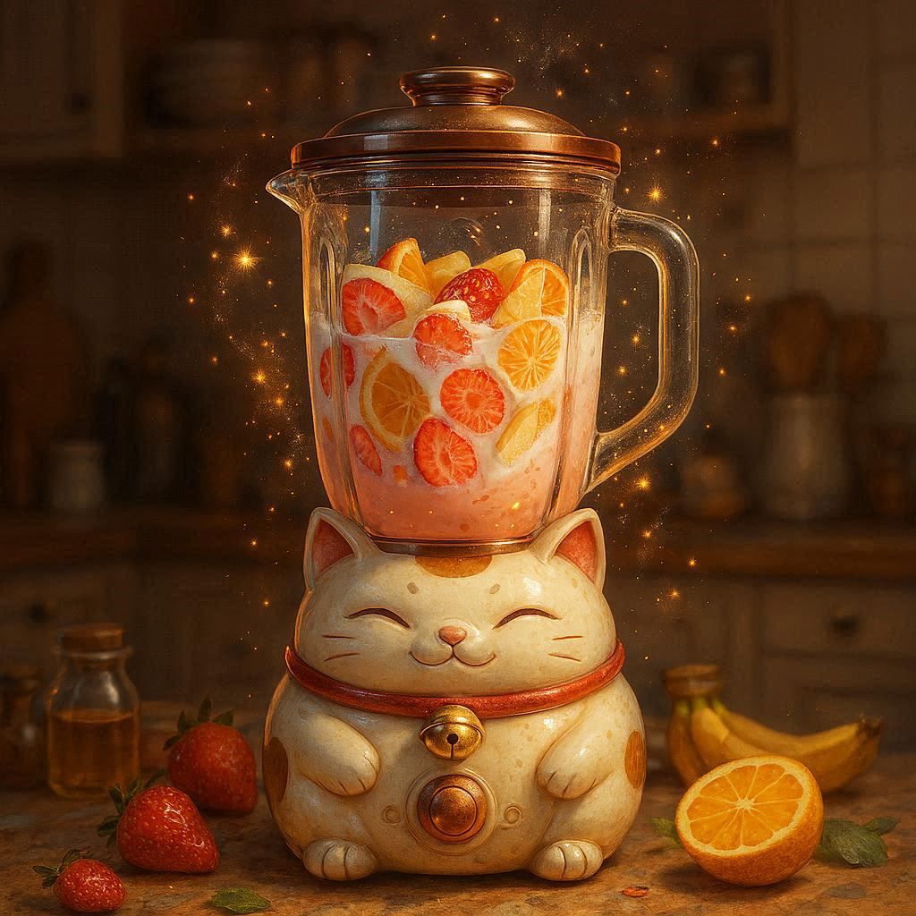 magical self-blending maneki