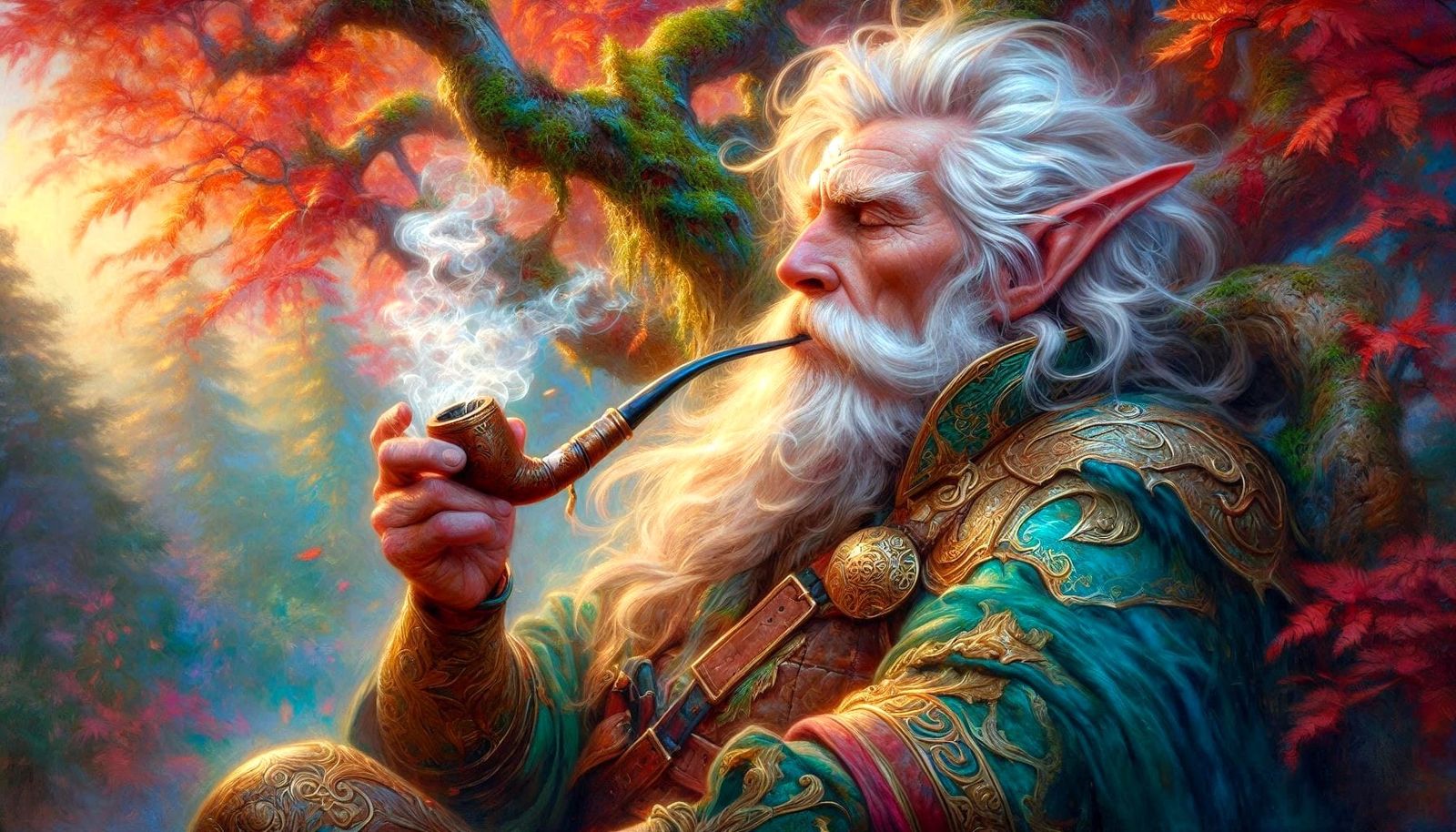 Relaxing by the red Ash tree