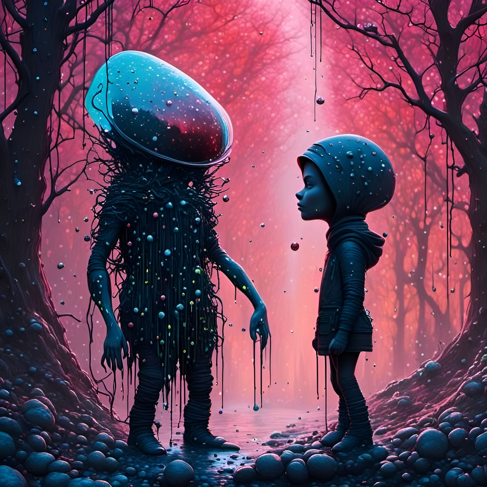 <lora:Omimimo:1.0>  Strange Meet-Up in The Forests of The No...