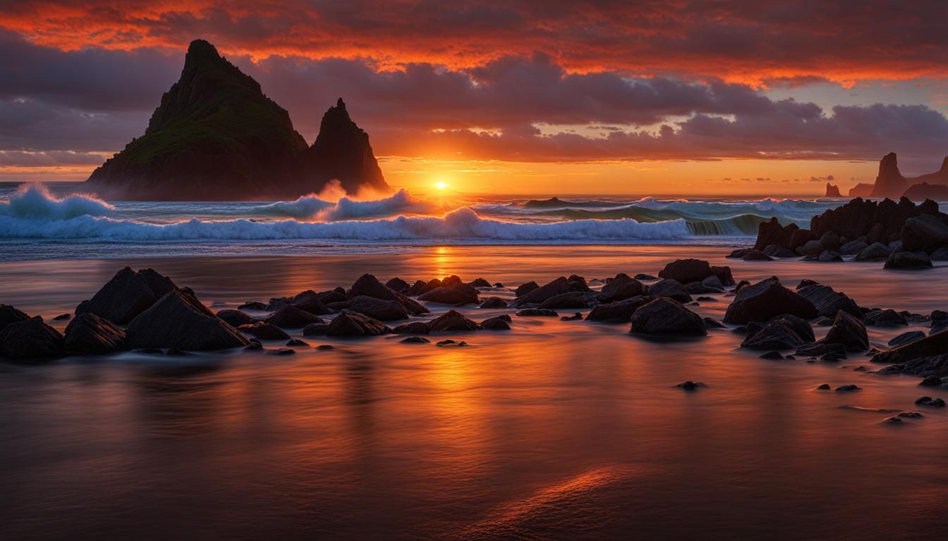 Sunset on Oregon Coast