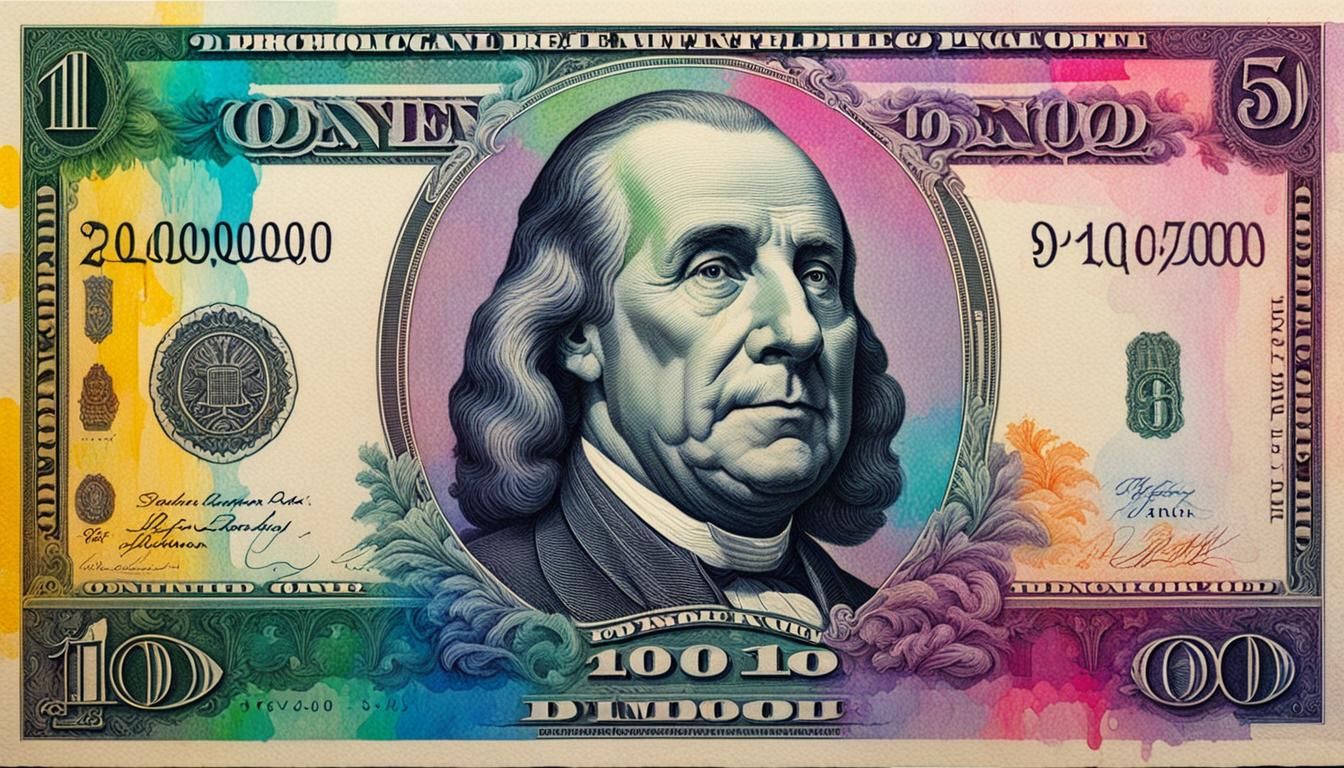 Psychological color banknote Art