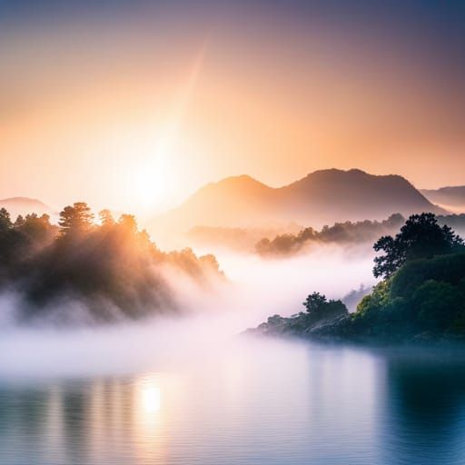 Foggy lake   by @Rocky 