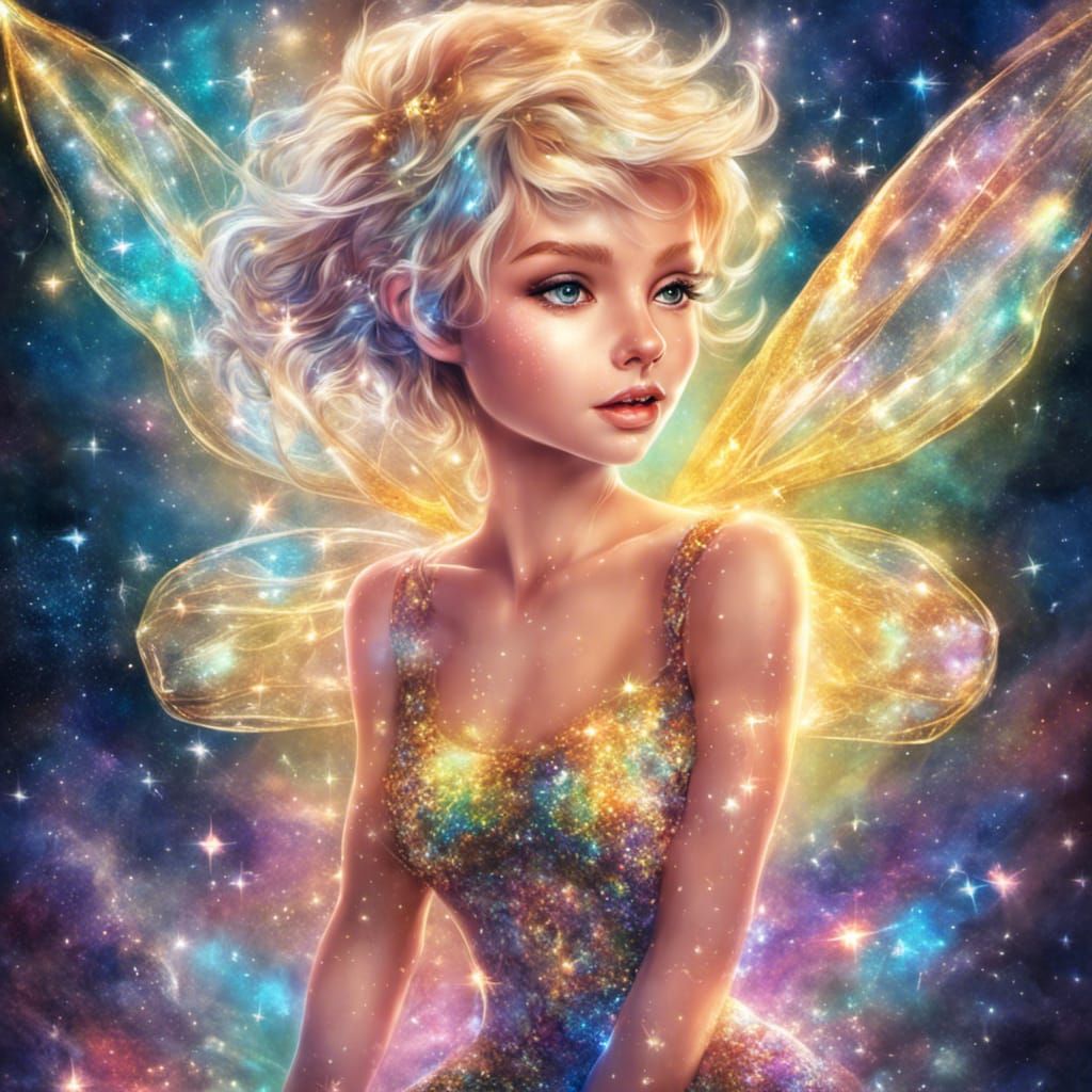 Tinkerbell among the fairy dust