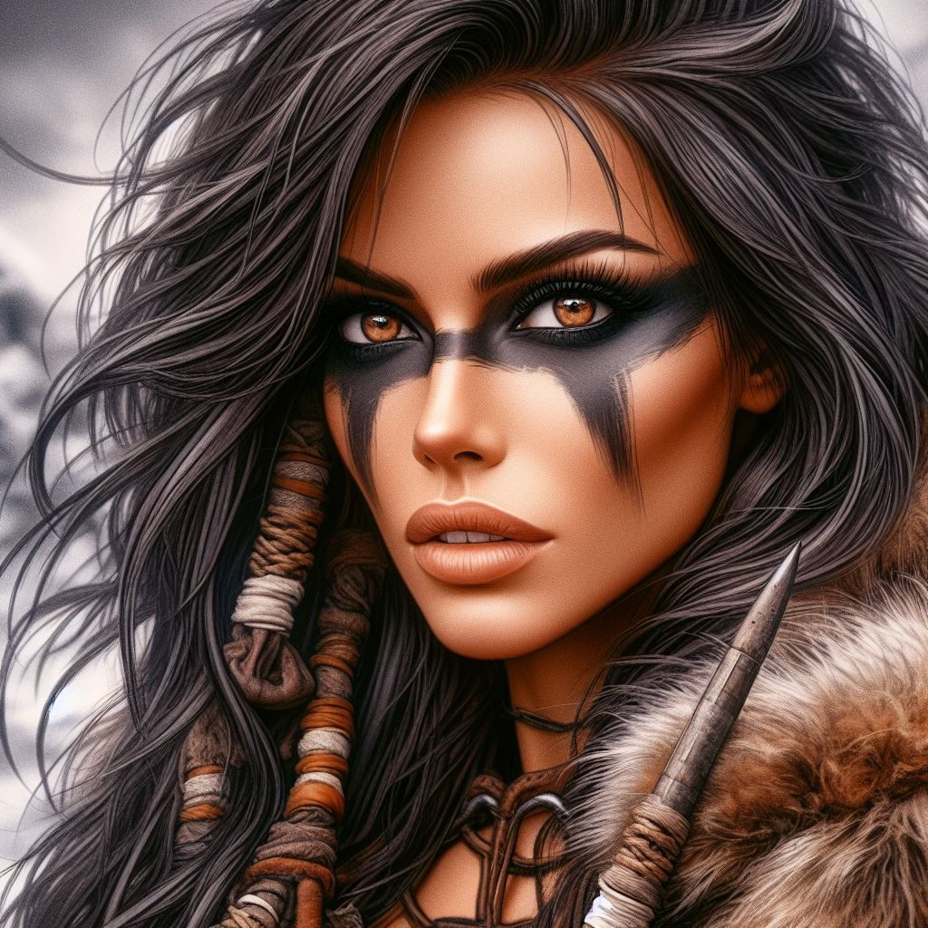 D3 War Paint Portrait 2