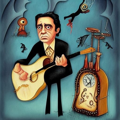 Johnny Cash - AI Generated Artwork - NightCafe Creator