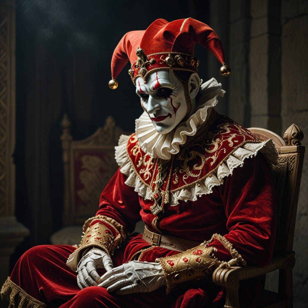 Solitude of the Jester  by @Imaginarium