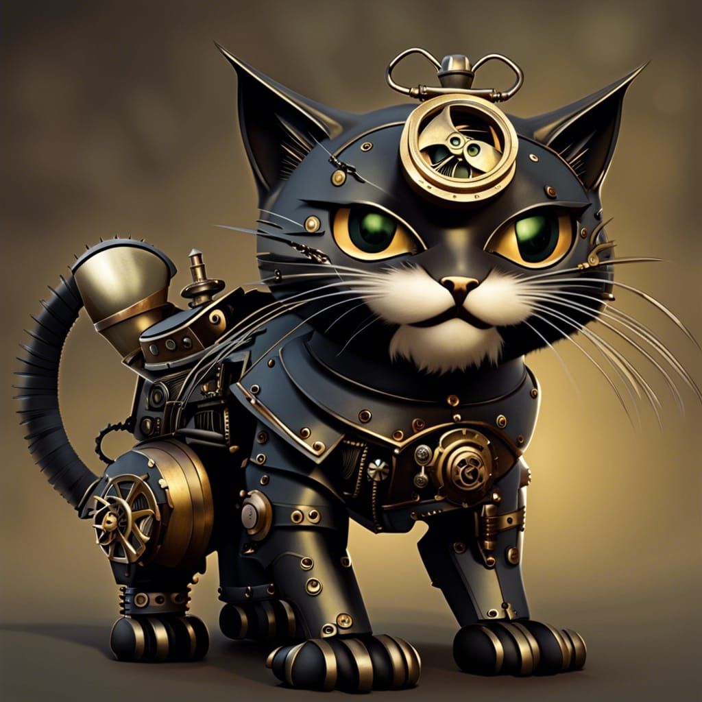 Thinking about robot fish, MIAOW!   by @SmileyNi