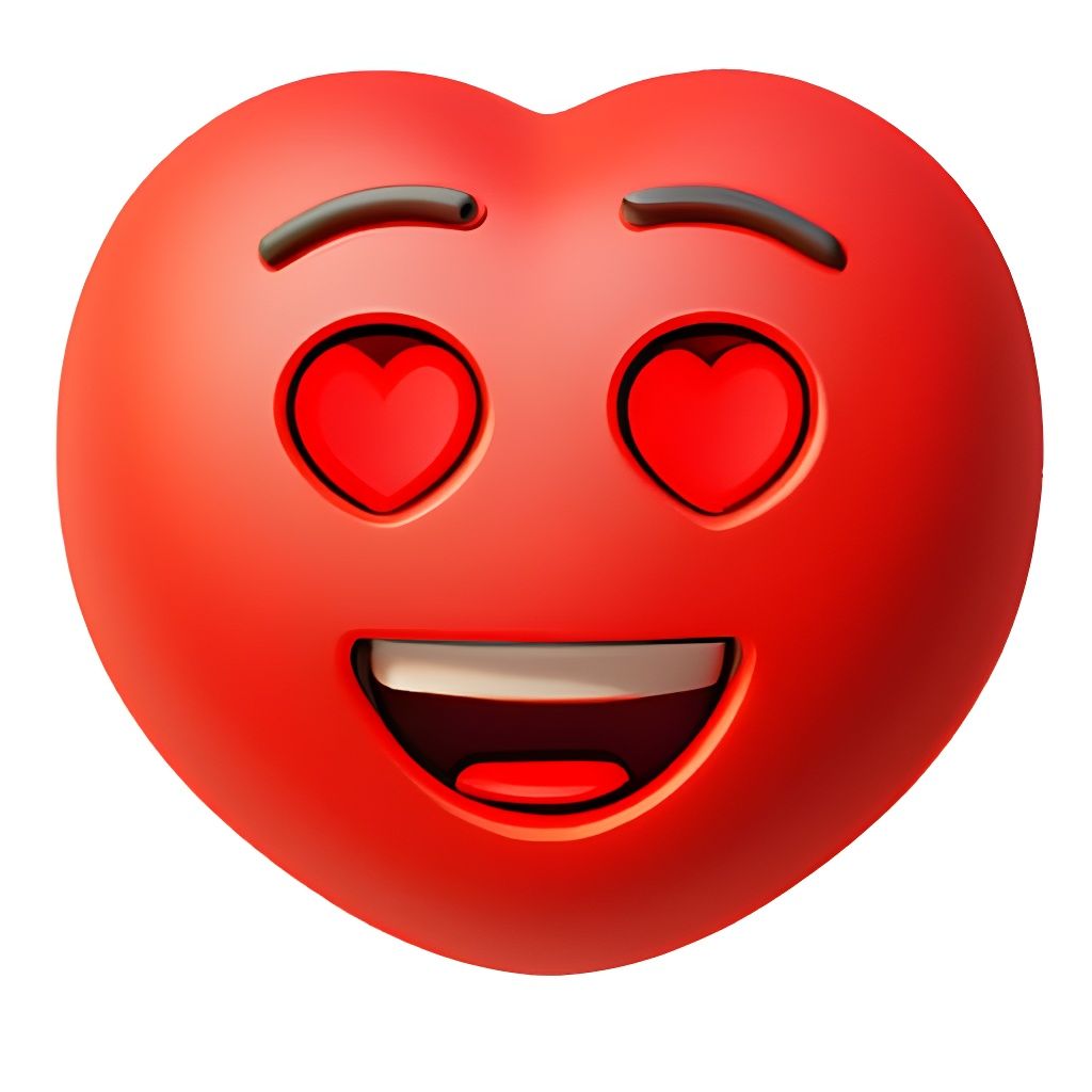 3D Red Love Emoji