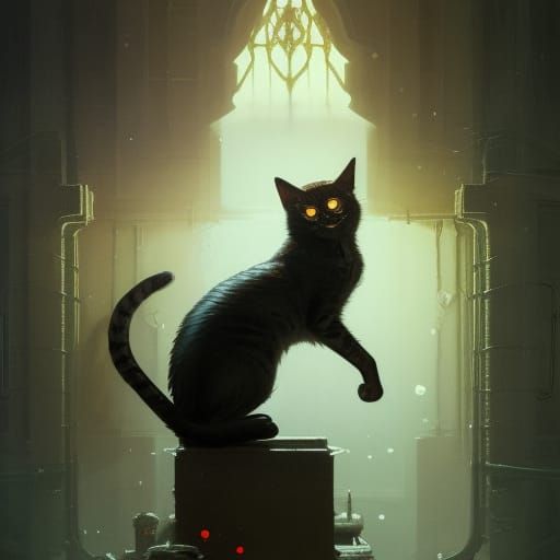 schrodinger's cat 2 - AI Generated Artwork - NightCafe Creator