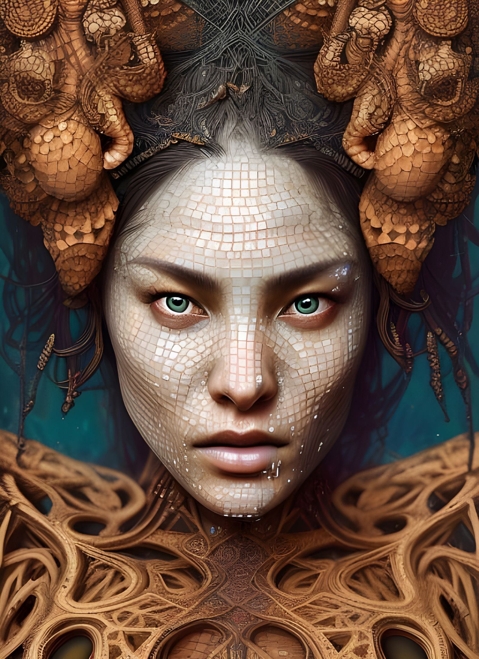 Scarified queen  by @DeeB