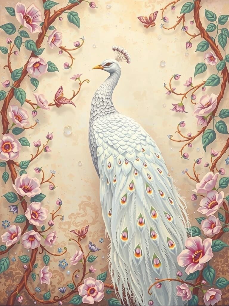 Art Nouveau Peacock  by @JimmytheRogue