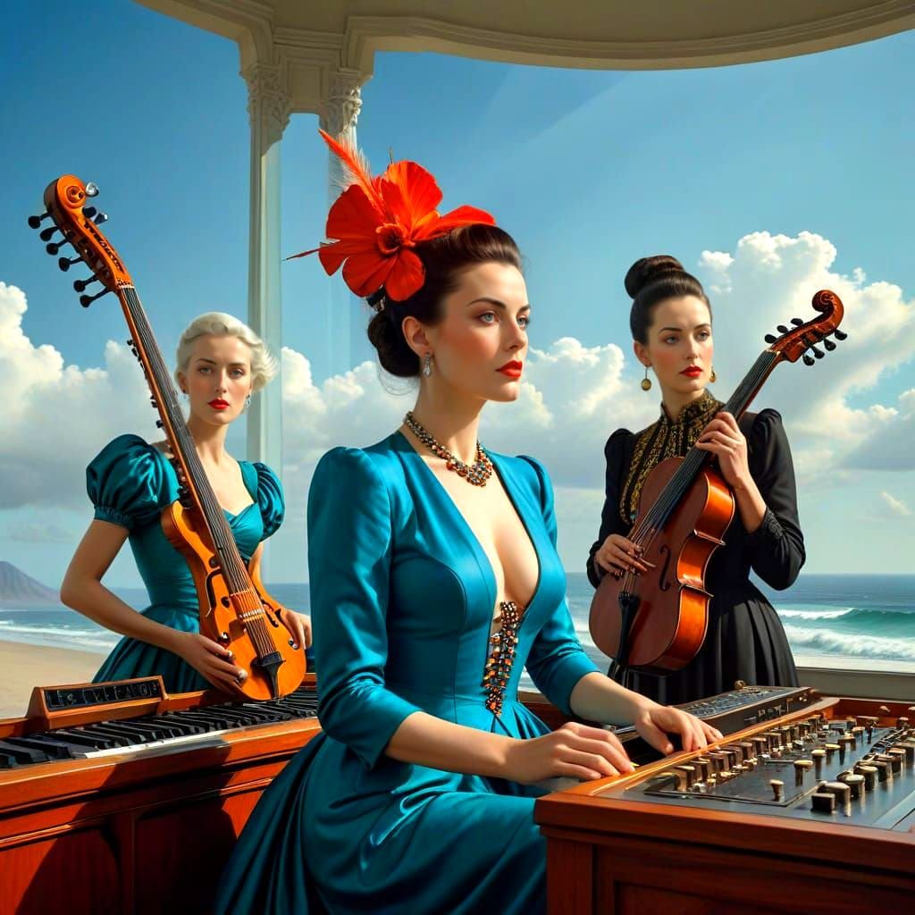 Vibrant Surreal Portraits of Charismatic Women with Fantasti...