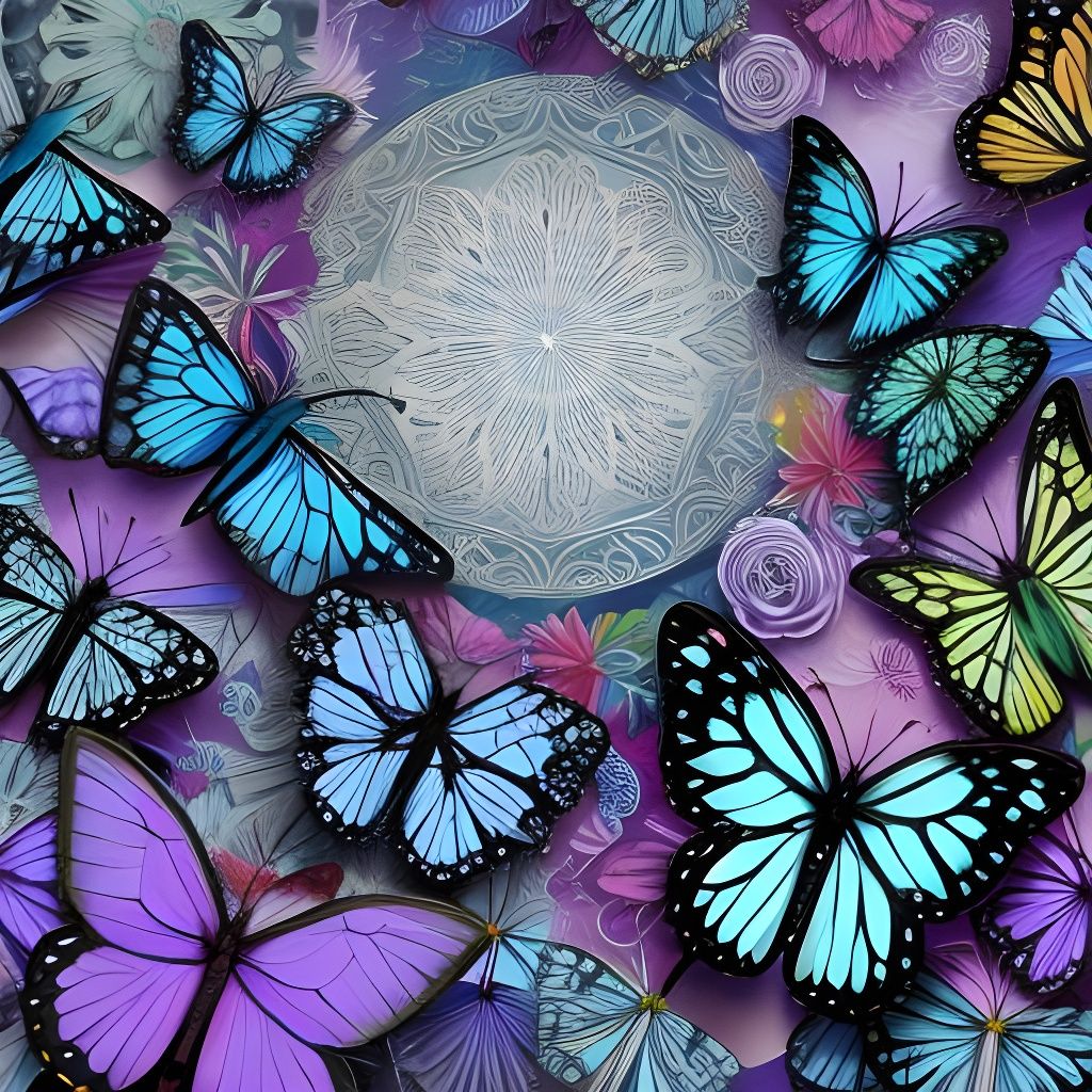 Butterfly and Space Invader Emoji Design