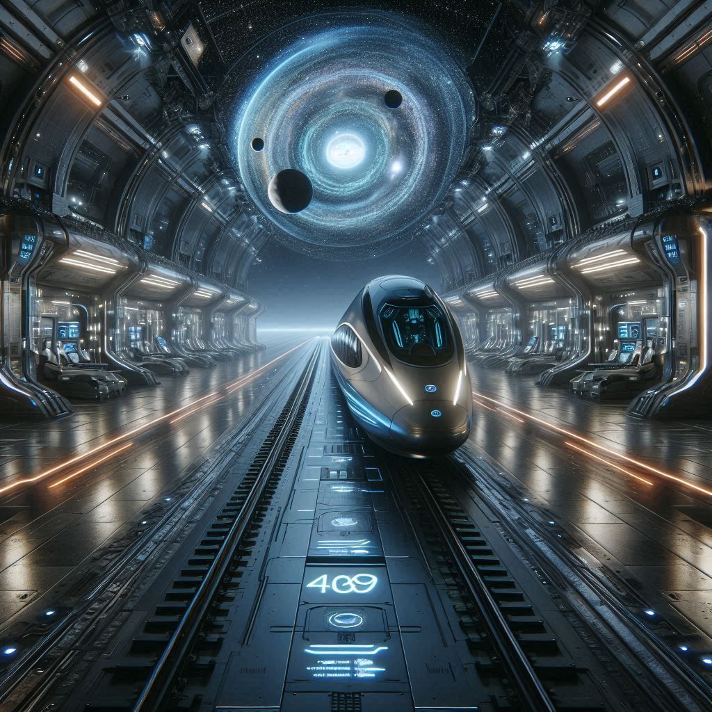 4089 Futuristic Sci fi Train