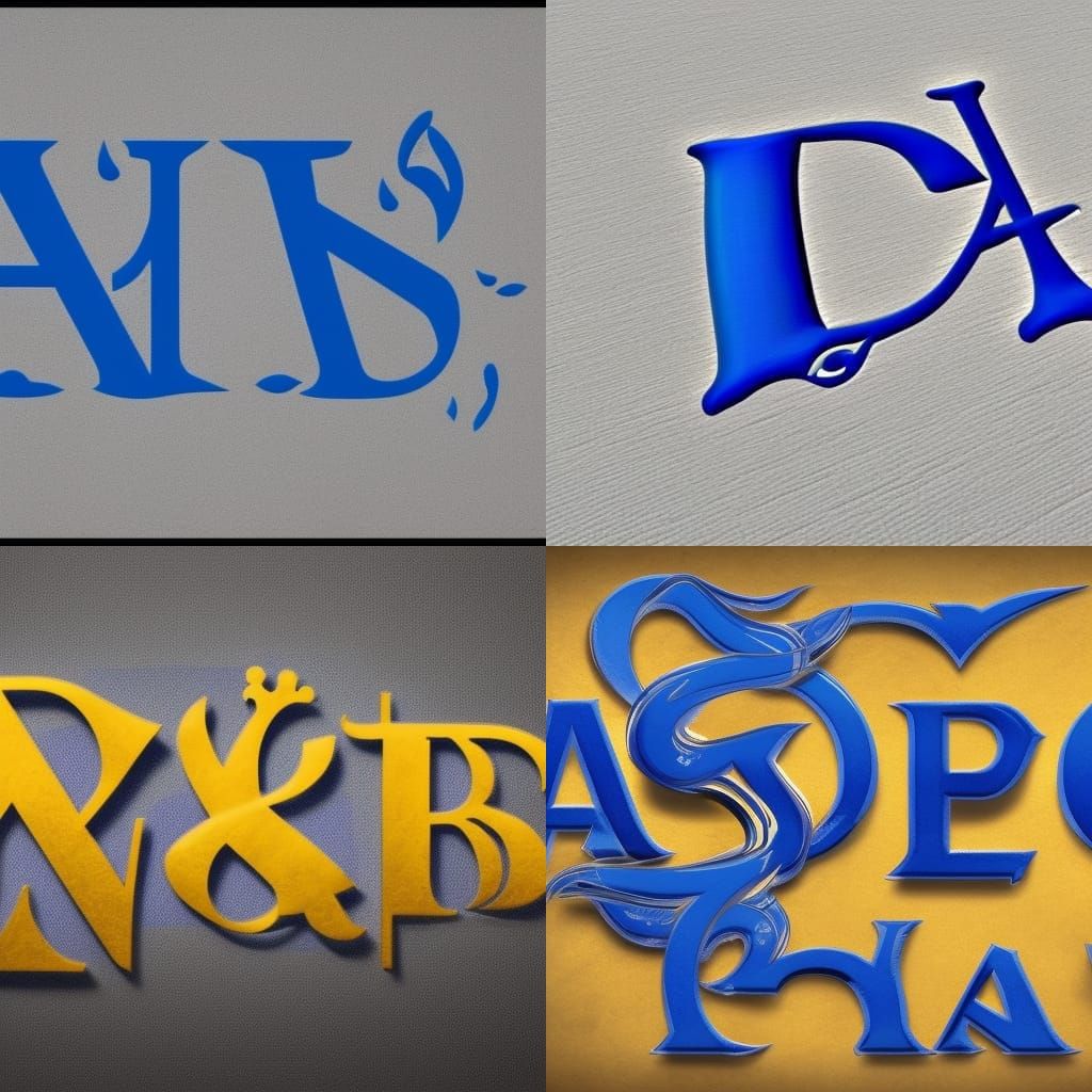 create a logo using these letters DRSS also use royal blue a...