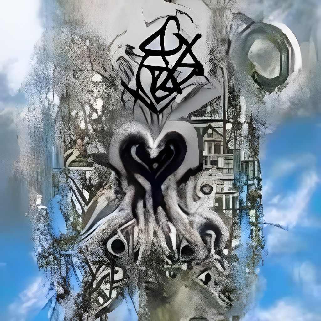 Love Symbol Sigil Eldritch Cosmic Hyperdetailed Gothic Art Pre