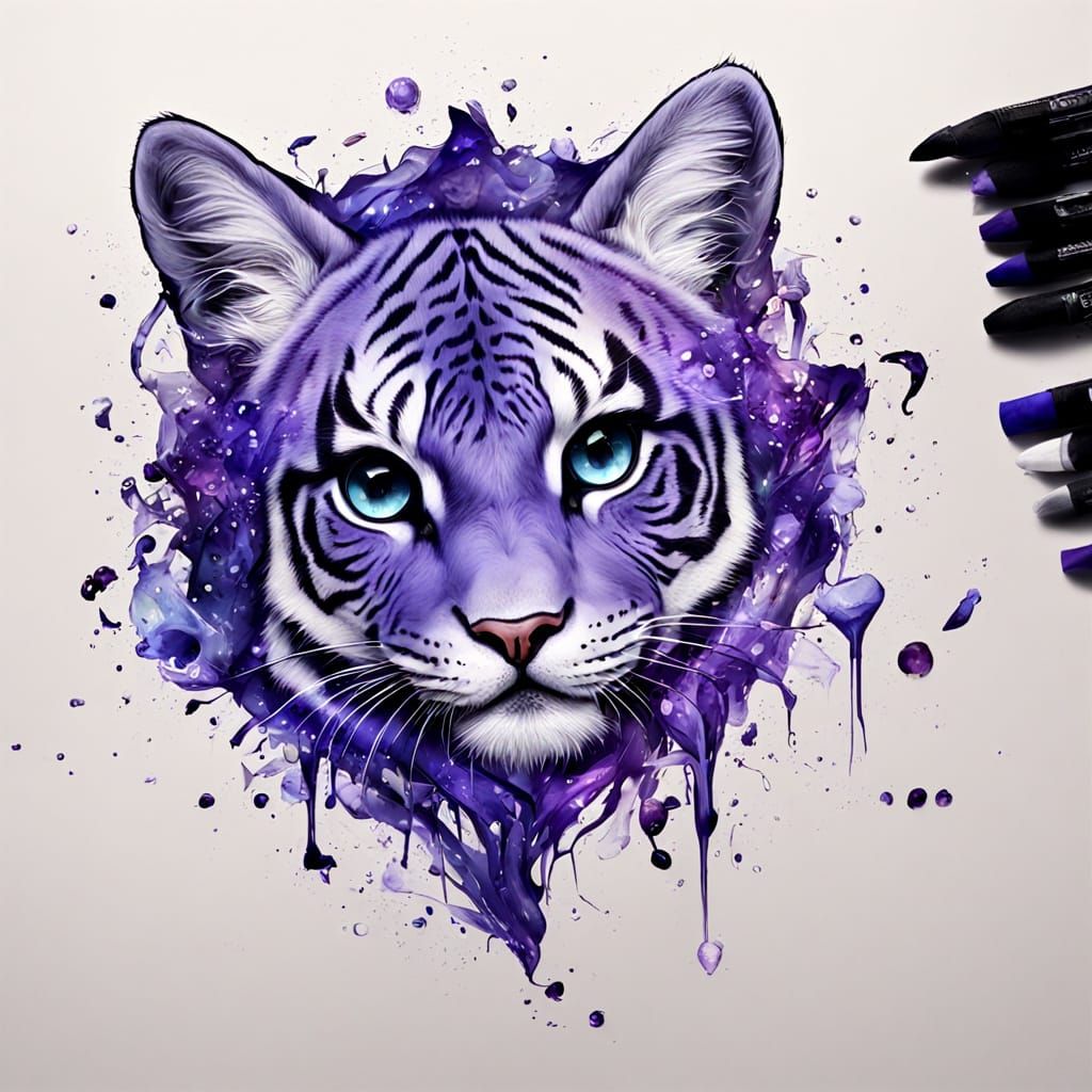 Vibrant Rainbow Heartburst with Fiery Accents