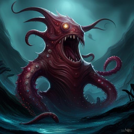 Tentacled Omolon - AI Generated Artwork - NightCafe Creator