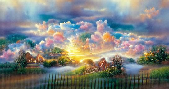 Dream of sunset heavenly sunshine