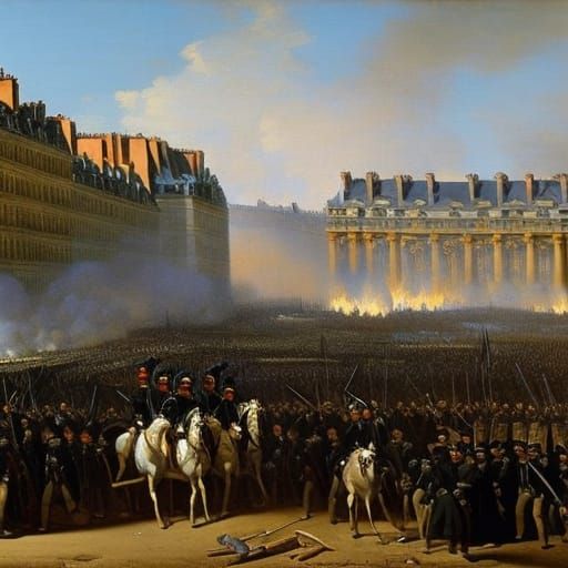 Storming of the Tuileries Palace - AI Generated Artwork - NightCafe Creator