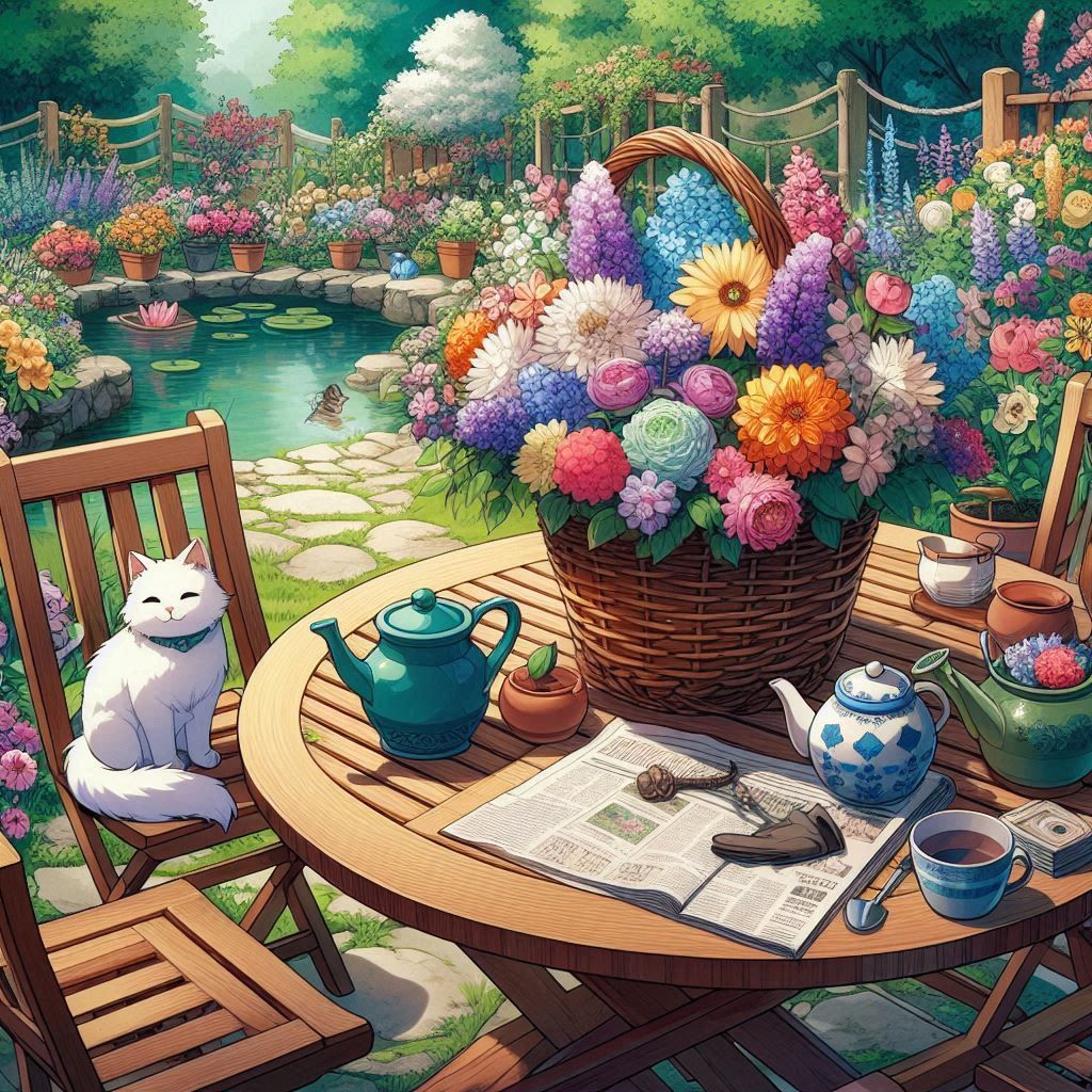 English Garden DALL-3 too