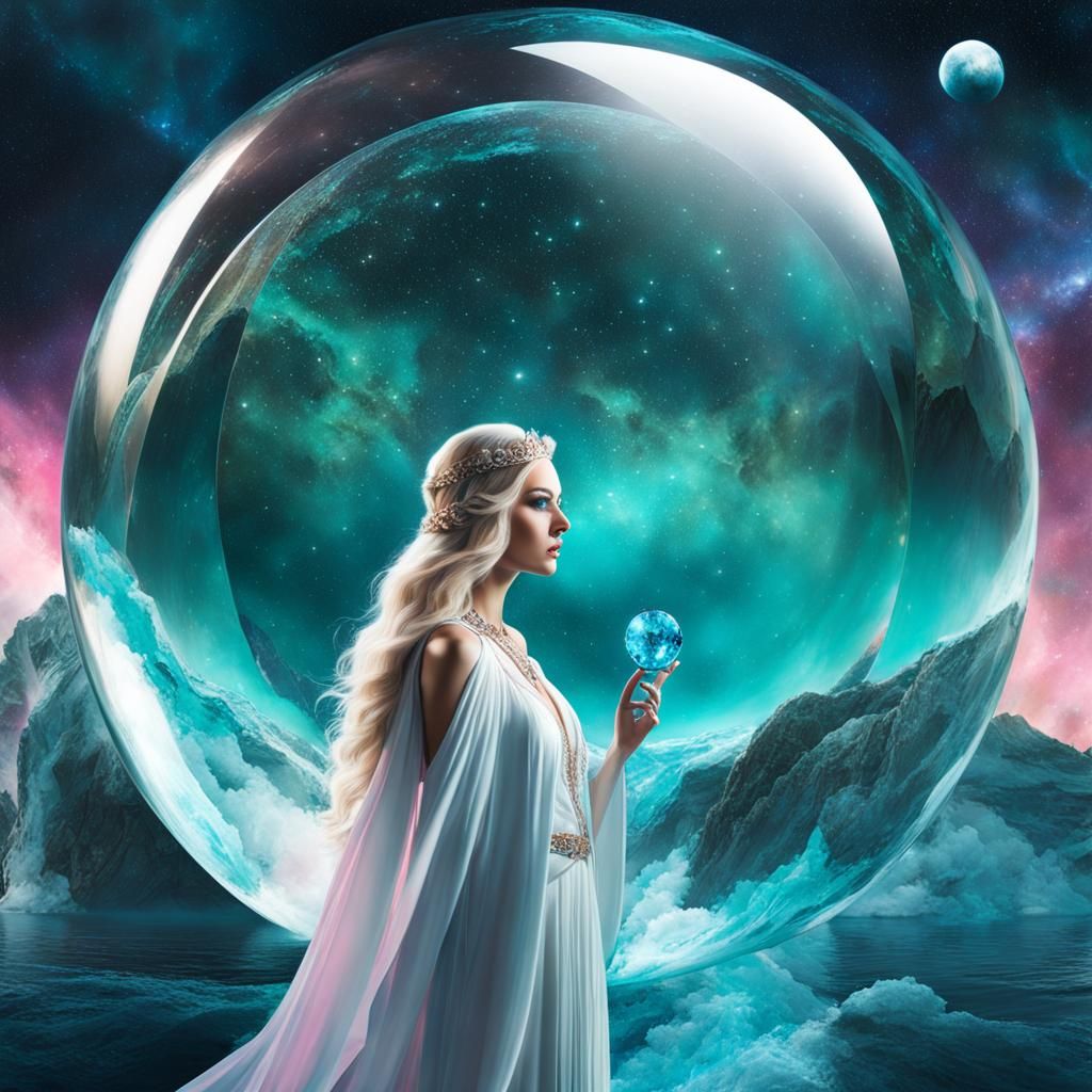 White Nordic Princess, Vensia dressed in a Royal...