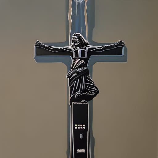 Chewbacca on a Crucifix