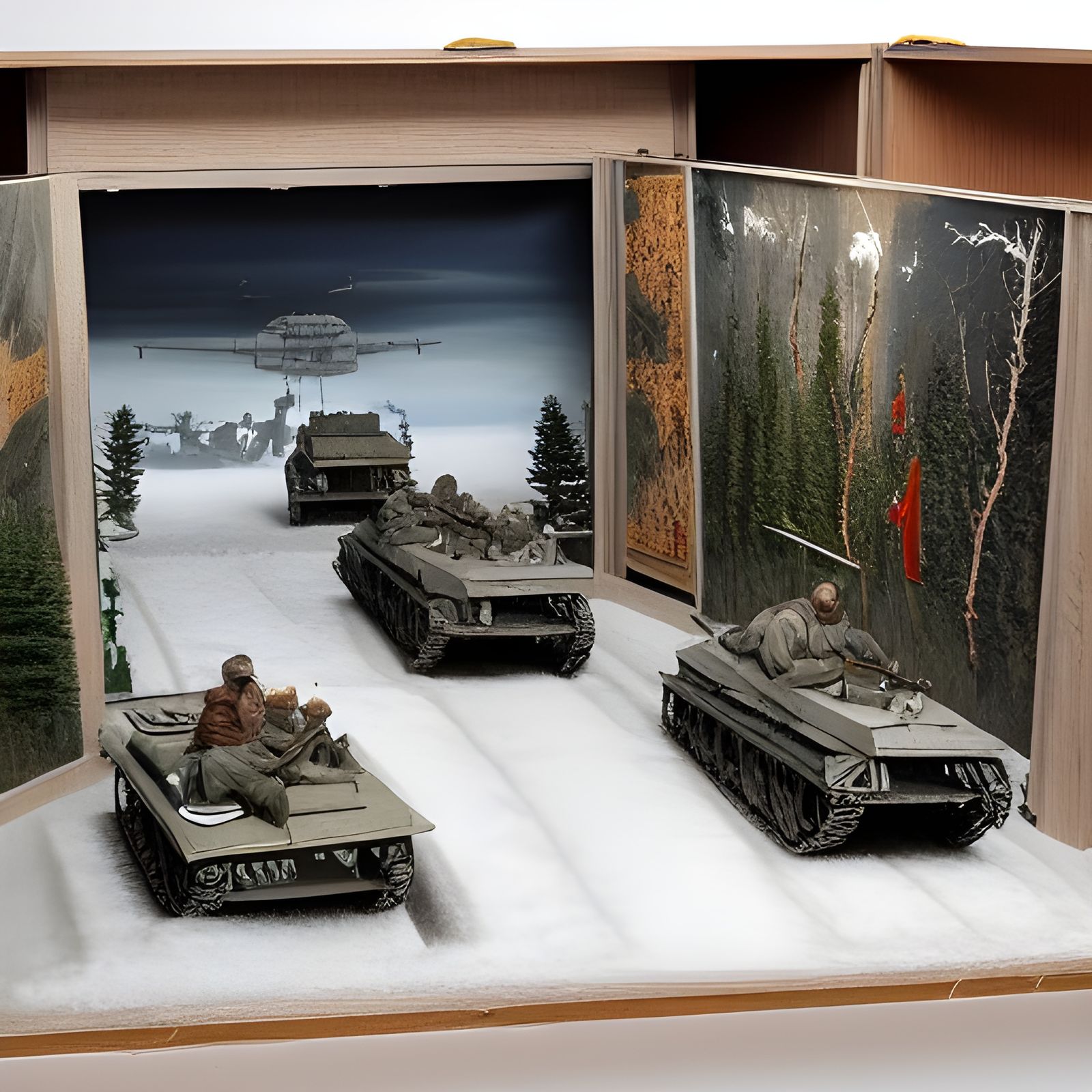 Diorama of war