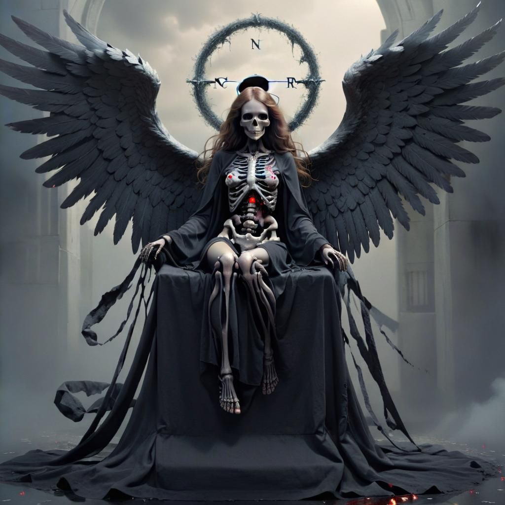 <lora:NC Hyperreal:1.0> The angel of death