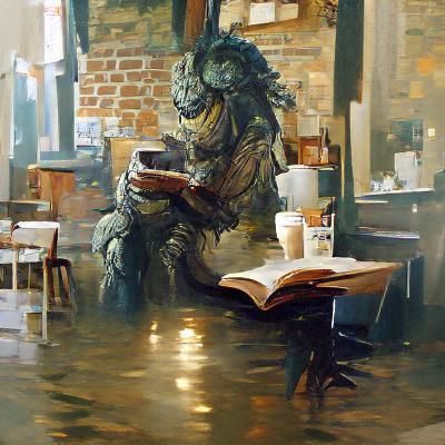 Humble Book Reading Monster