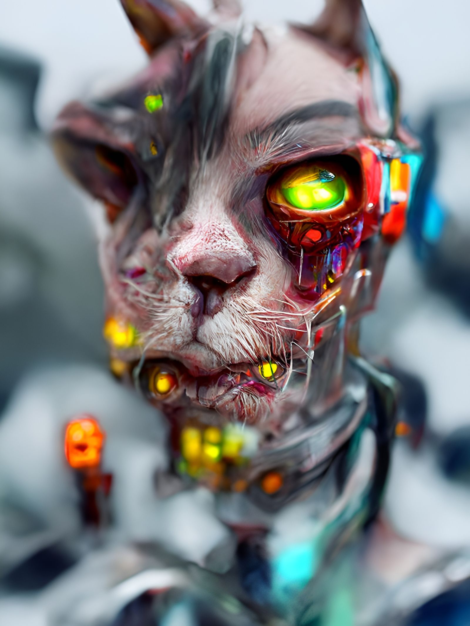 🐱🤖🧟‍♂️👁️ 8k resolution concept art hyperdetailed trendin...